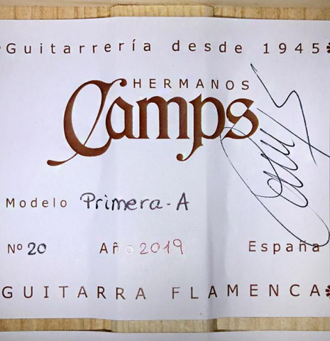 2019 Hermanos Camps &quot;Primera A&quot; SP/CY