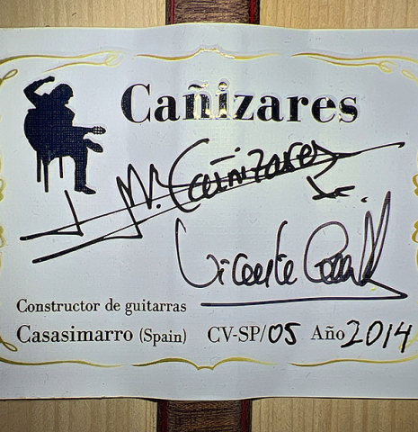2014 Cañizares "CV-SP/05" SP/CY