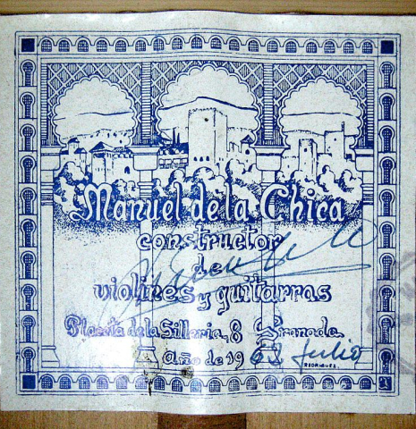 1962 Manuel de la Chica SP/CY