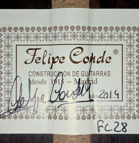 2014 Felipe Conde "FC 28" SP/CSAR