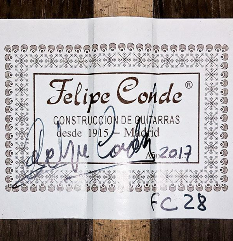 2017 Felipe Conde "FC 28" SP/CSAR