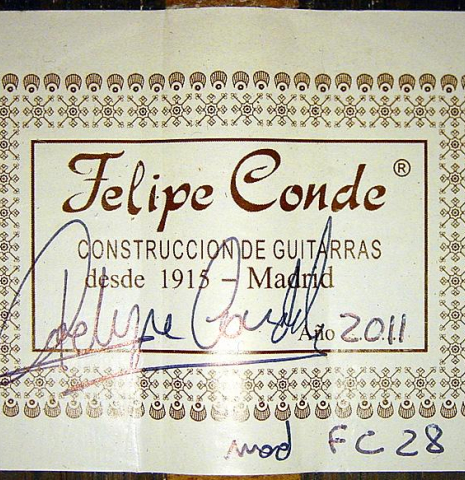 2011 Felipe Conde "FC 28" SP/CSAR
