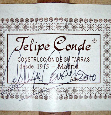 2010 Felipe Conde "FC 26" SP/CY
