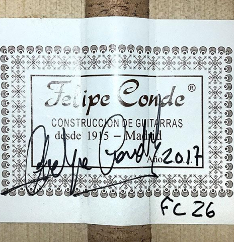2017 Felipe Conde "FC 26" SP/CY