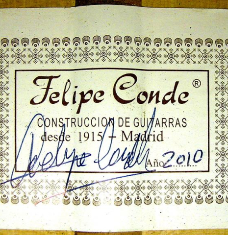 2010 Felipe Conde "FC 26" SP/CY