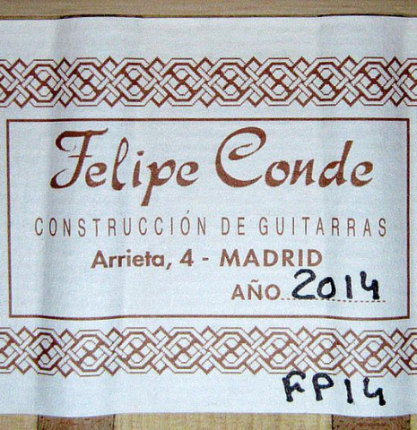 2014 Felipe Conde "FP 14" SP/CY