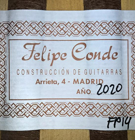 2020 Felipe Conde "FP 14 - en color" SP/CY