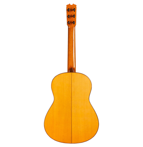 The back of a 2014 Felipe Conde &quot;FC 26&quot; w/pegs SP/CY flamenco guitar