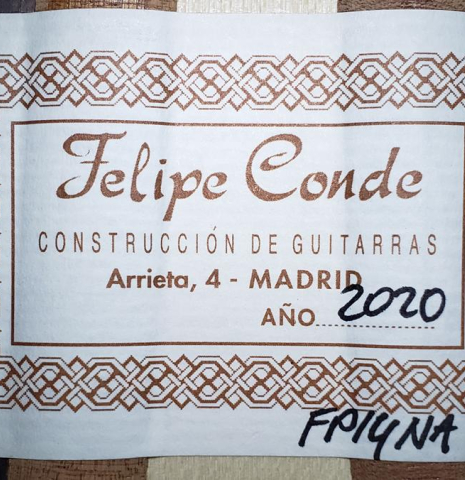 2020 Felipe Conde "FP 14N" (cutaway electric) SP/IN
