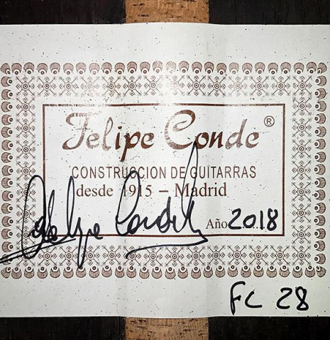 2018 Felipe Conde "FC 28" SP/AR