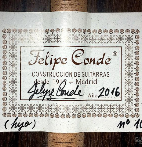 2016 Felipe Conde Crespo "Negra" SP/AR