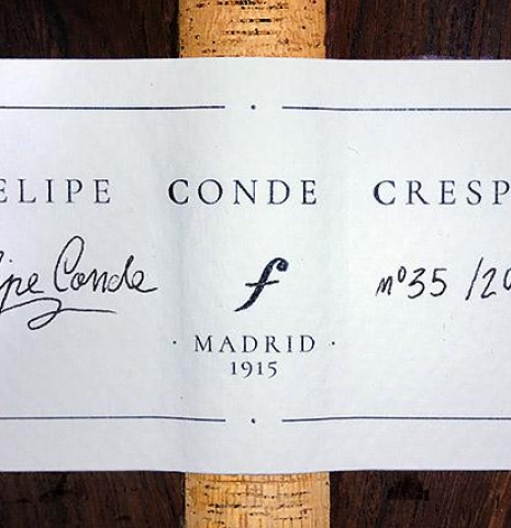 2020 Felipe Conde Crespo "Negra" SP/AR
