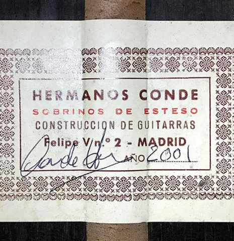 2001 Conde Hermanos "AF 25/R" SP/CSAR