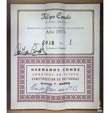 2018 Felipe Conde "Reedicion 1975" SP/AR