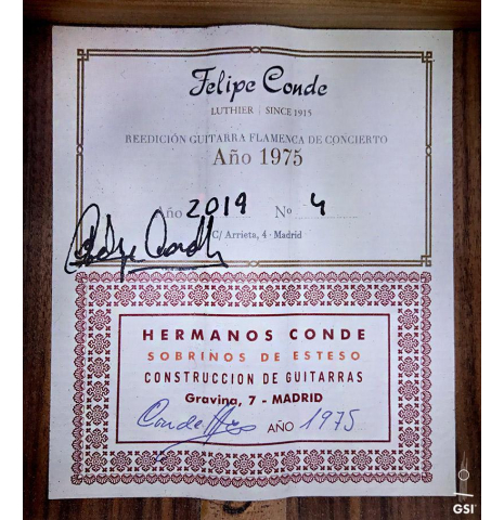 2019 Felipe Conde "Reedicion 1975" SP/PF