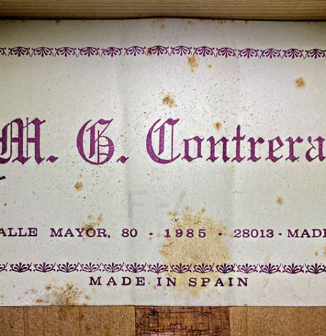 1985 Manuel Contreras "F-4" SP/CY (ex Romero family)