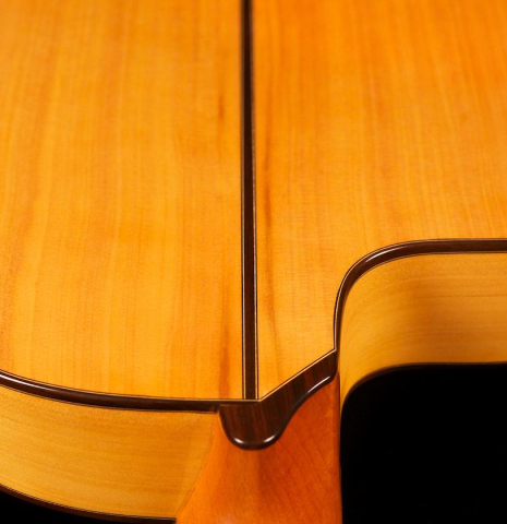 The back and cutaway of a Cordoba &quot;FCWE Reissue&quot; made of spruce and cypress
