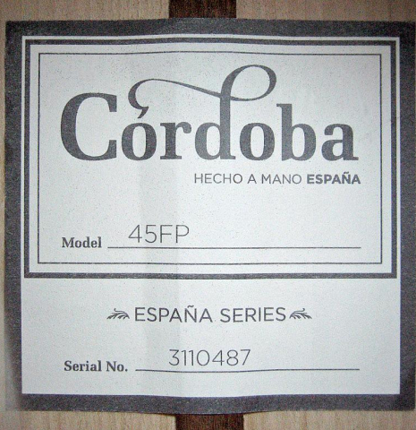 Cordoba "45FP" SP/SY