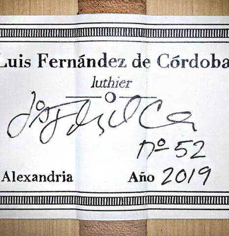 2019 Luis Fernandez de Cordoba &quot;Blanca&quot; SP/CY