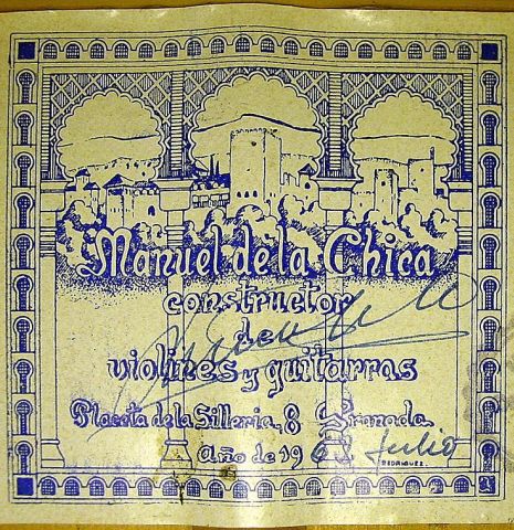 1962 Manuel de la Chica SP/CY