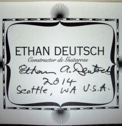 2014 Ethan Deutsch "Negra" SP/HR