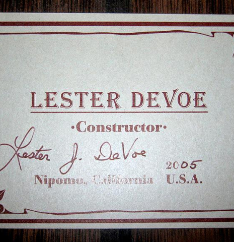 2005 Lester DeVoe SP/CSAR