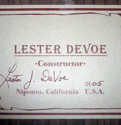 2005 Lester DeVoe SP/IN