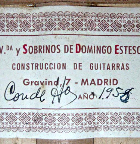 1959 Viuda y Sobrinos de Domingo Esteso (Conde Hermanos) SP/CY