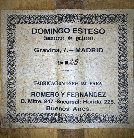 1925 Domingo Esteso SP/CY