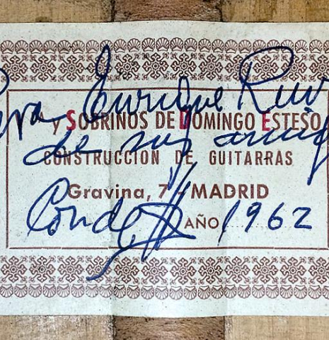 1962 Viuda y Sobrinos de Domingo Esteso (Conde Hermanos) SP/CY