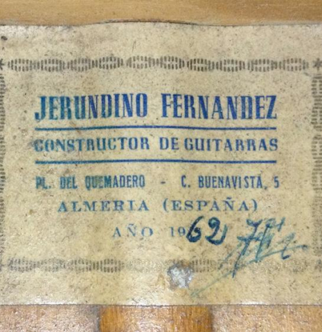 1962 Gerundino Fernandez SP/CY