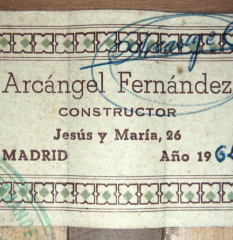 1964 Arcangel Fernandez SP/CY