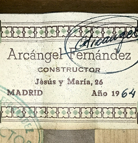 1964 Arcangel Fernandez SP/CY