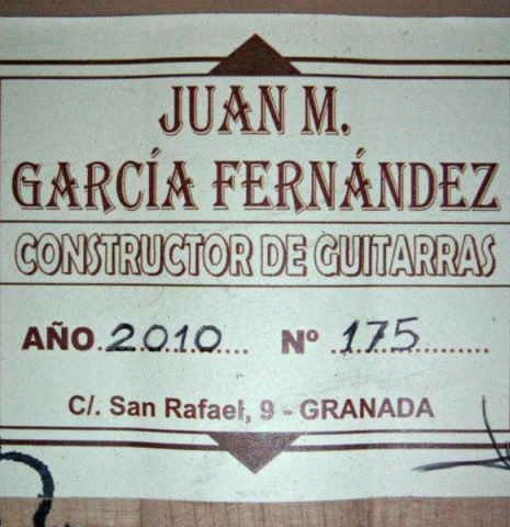 2010 Juan Garcia Fernandez SP/CY