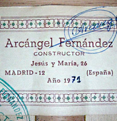 1971 Arcangel Fernandez w/pegs SP/CY