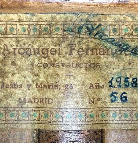 1958 Arcangel Fernandez SP/CY