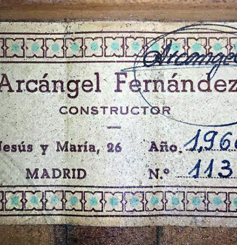 1960 Arcangel Fernandez SP/CY