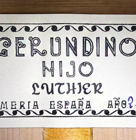 2019 Gerundino Fernandez Hijo "Blanca" w/pegs SP/CY