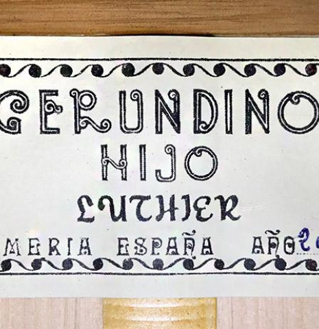 2019 Gerundino Fernandez Hijo "Blanca" w/pegs SP/CY