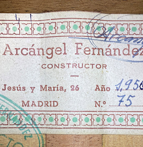 1959 Arcangel Fernandez SP/CY