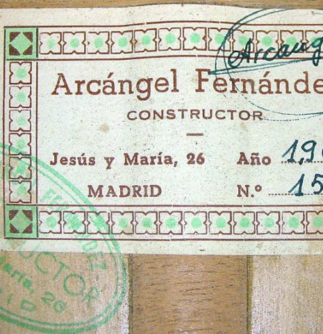 1961 Arcangel Fernandez SP/CY