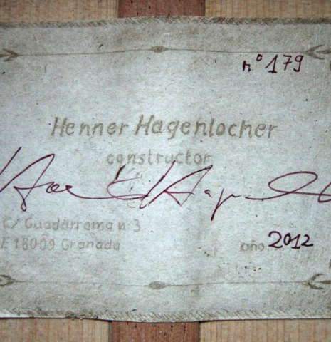 2012 Henner Hagenlocher SP/CY