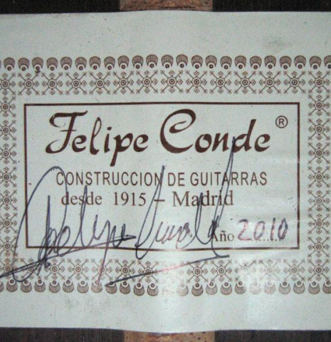 2010 Felipe Conde "FC 28" SP/CSAR