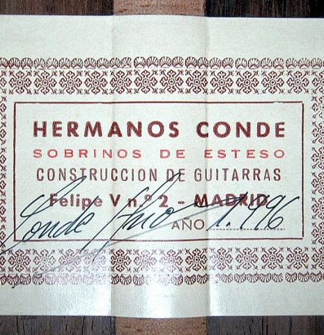 1996 Conde Hermanos SP/CSAR