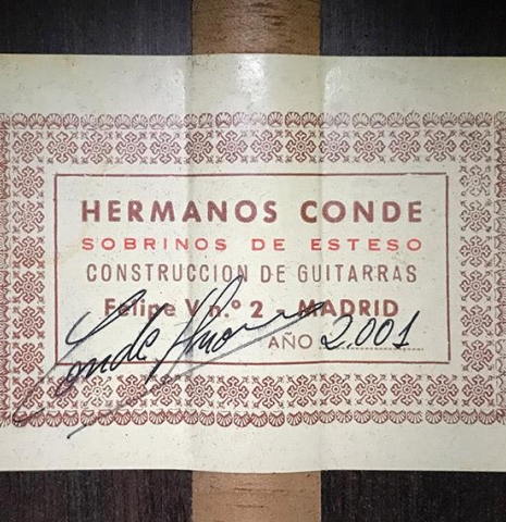 2001 Conde Hermanos "AF 25/R" SP/CSAR
