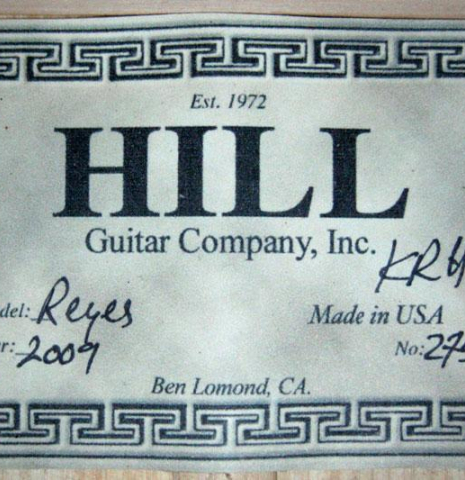 2009 Kenny Hill "Reyes" SP/CY