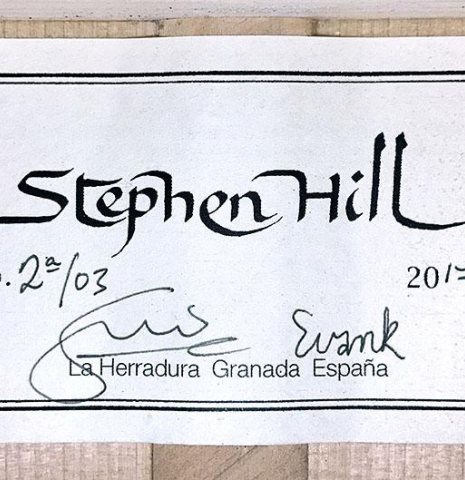 2017 Stephen Hill "2a Blanca" SP/CY