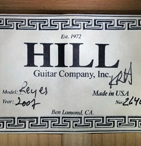 2007 Kenny Hill "Reyes" SP/CY