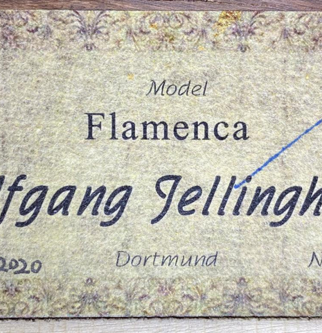 2020 Wolfgang Jellinghaus "Flamenca Negra" SP/AR