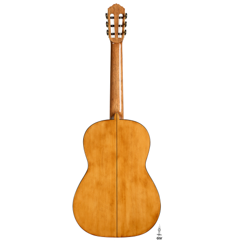The back of a La Cañada "1934 Domino Esteso - A" flamenco guitar made of spruce and cypress
